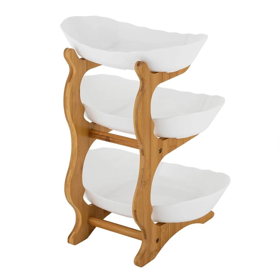 Fruit Bowl & Tiered Serving Tray Stand Kitchen Countertop Organizer & Dessert Serving Rack Fruit Bowl & Tiered Serving Tray Stand Kitchen Countertop Organizer & Dessert Serving Rack