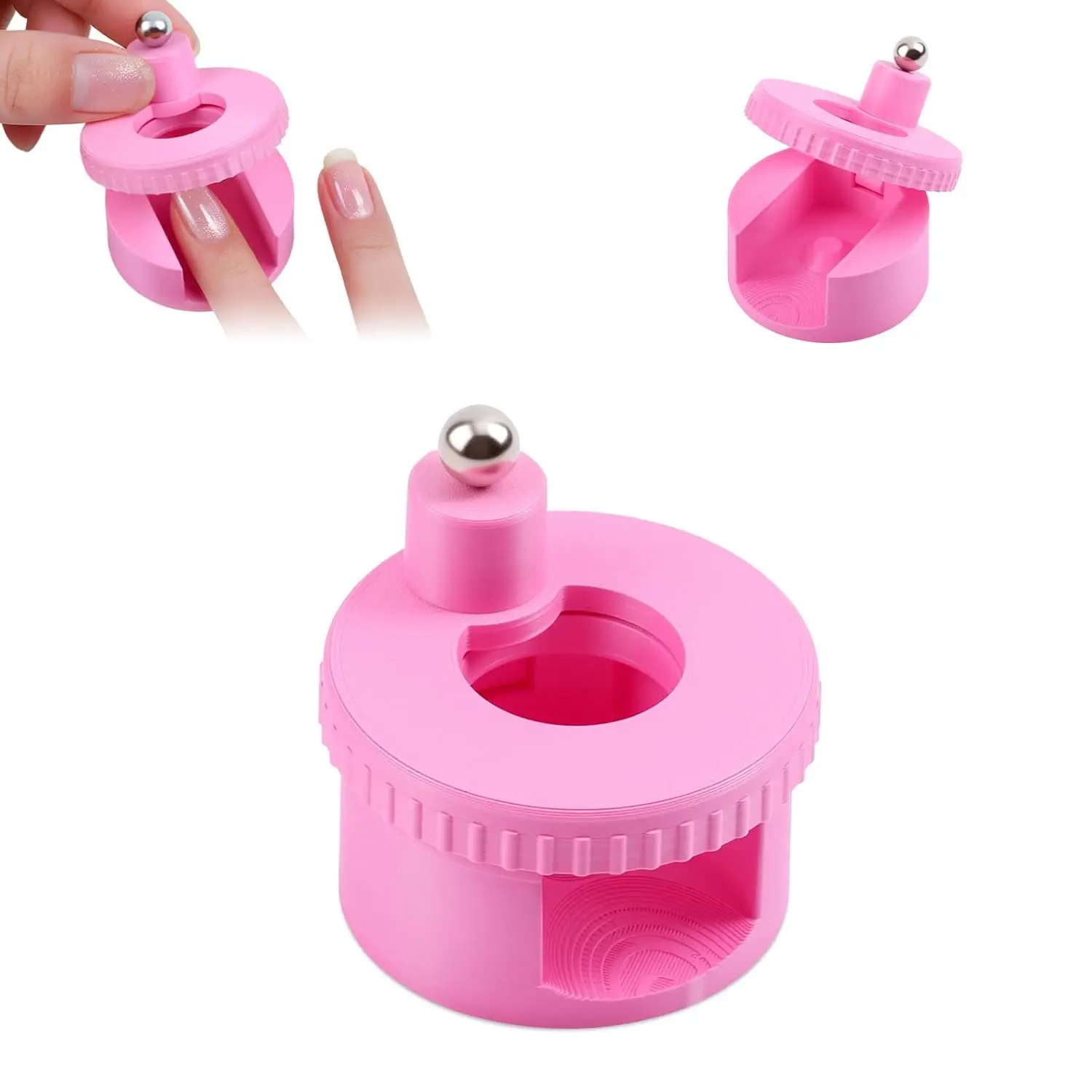 Rotierender Katzenauge-Nagelmagnet Breiter Lichteffekt Glasperlen-Effekt Multifunktionaler Starker Automatischer Nagelkunst-Magnet für Gel-Nagellack Image