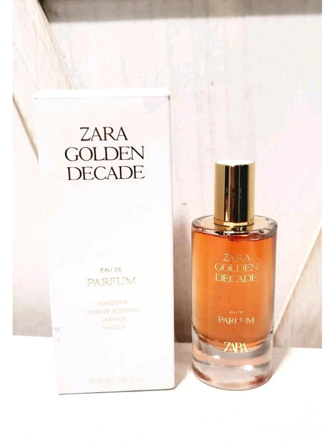 Zara Accessories | Zara Womens Golden Decade Eau De Parfum Edp Perfume 1.69 Oz Opened Box | Color: Gold | Size: One Size