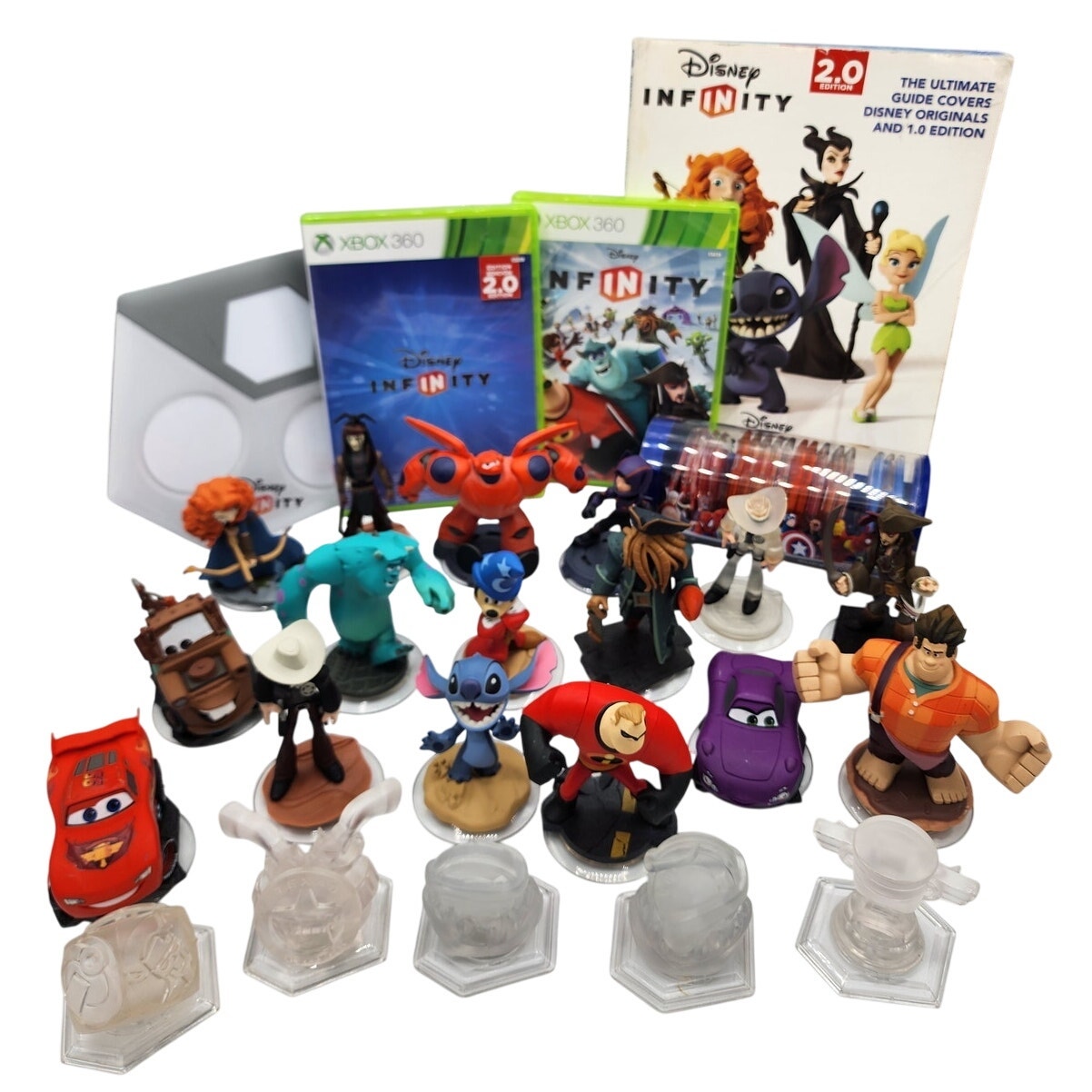 Disney Video Games & Consoles | Disney Infinity 2.0 Pixar Characters Portal Pad Discs Book Games Case Xbox 360 | Color: Black/Red | Size: Os