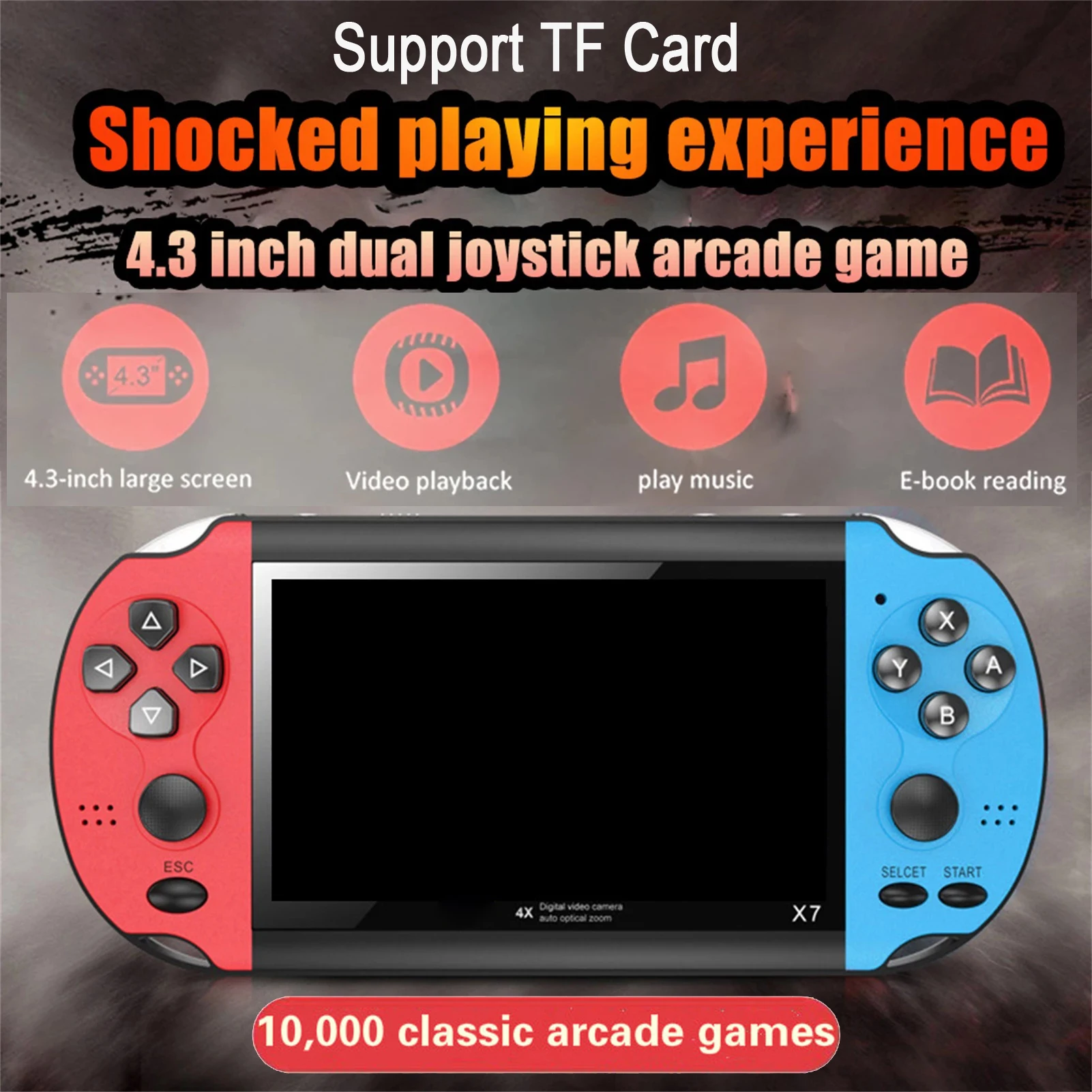 Retro Videospielkonsole Tragbare Handheld Gaming Videospiel Maschine Mini Arcade Player Emulator Smart Gamepad Portatil Retrogame