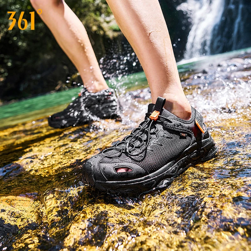 361 Degrees Catfish-Canyoning-Schuhe für Herren, 2,5, Sommer, Air-Mesh, atmungsaktiv, rutschfest, für Outdoor-Walking, Angeln, Herren-Sandalen, 672623303