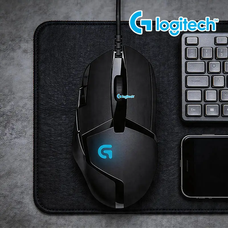 Logitech G402 Gaming-Maus Fusion Engine Tech 4 DPI-Einstellungen 32-Bit-Prozessor Rutschfester Griff für Professionelles Wettbewerbsspiel Image