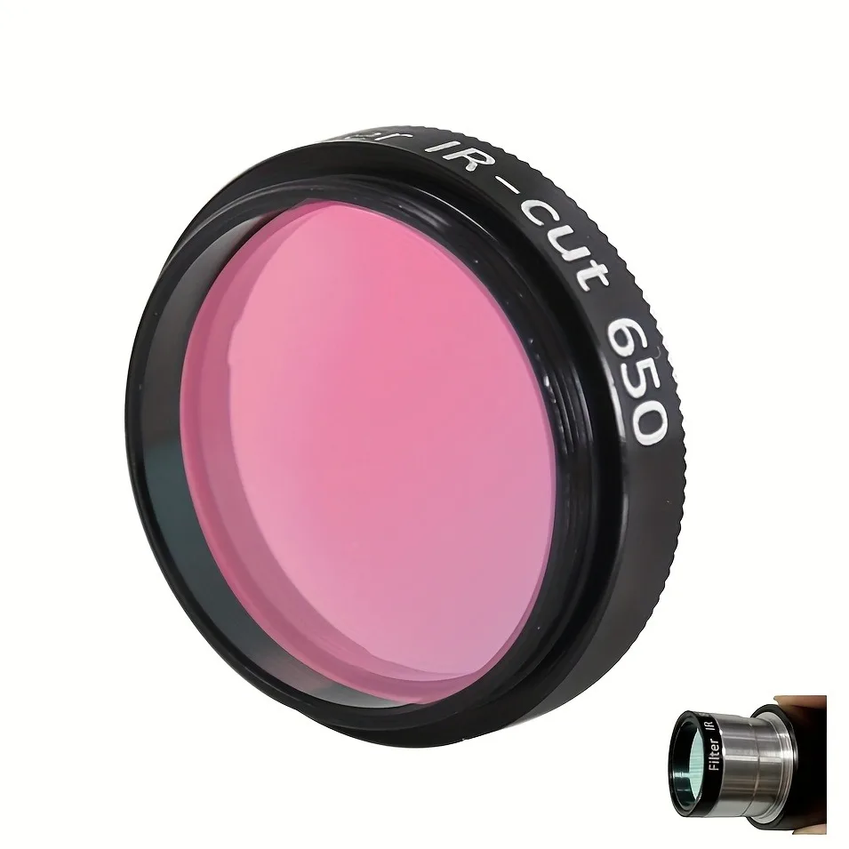 650nm IR-Sperrfilter Optisches Glasobjektiv für Digitalkameras Astronomiefotografie Entfernt Infrarot-Interferenzen Hohe Lichtdurchlässigkeit Image