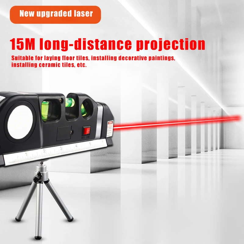 Multifunktionale Hochpräzise Infrarot-Laser-Nivelliergeräte Optische Instrumente Ausrichter Renovierungs- und Bauwerkzeuge Image