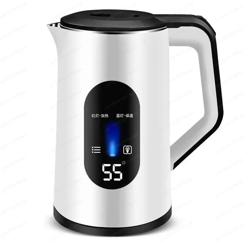 Familienauto, Hotel, Outdoor, elektrischer Wasserkocher aus Edelstahl, 1500 Watt, tragbar, für zu Hause, automatische Stromausfall-Sicherung Image
