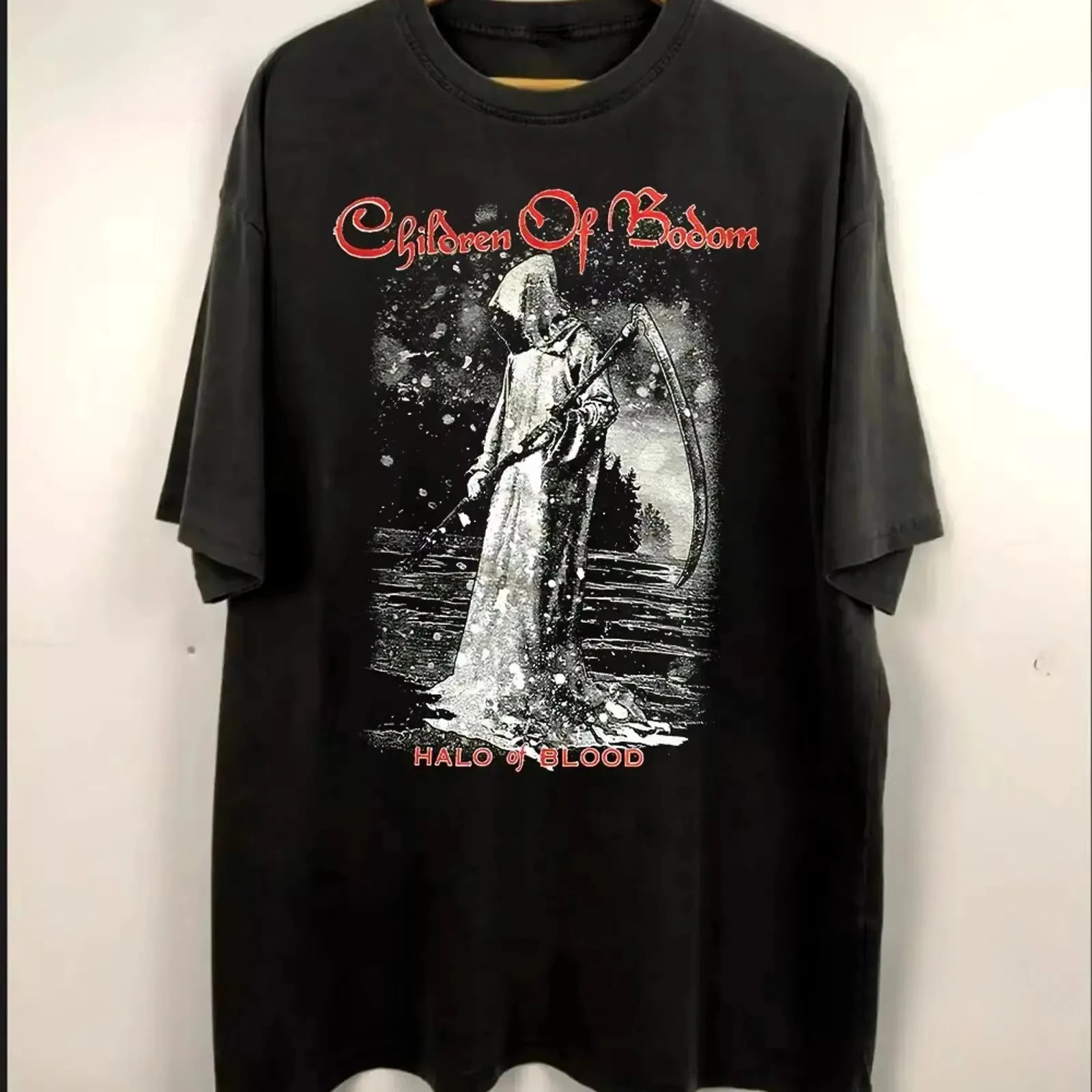 Seltenes Children of Bodom Herren-T-Shirt in allen Größen, Vintage-Waschung, Designer-Kleidung, atmungsaktive Herren-T-Shirts, Luxuskleidung
