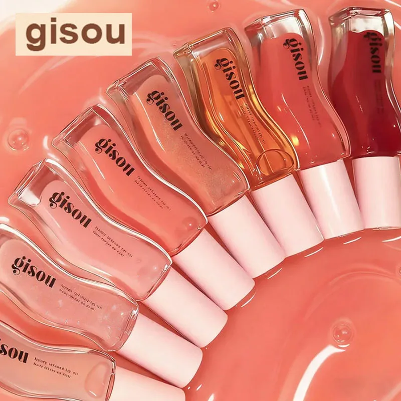 Gisou Feuchtigkeitsspendender Lippenbalsam mit Pflaumenöl, Lippenpflege, Lippenvergrößerung, Peeling, aufpolsternder Gloss Image