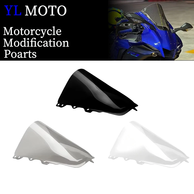 Parabrezza a doppia bolla per Yamaha YZF-R1 YZF R1 YZF-R1M yzf r1 r1m 2020-2025, deflettori antivento
