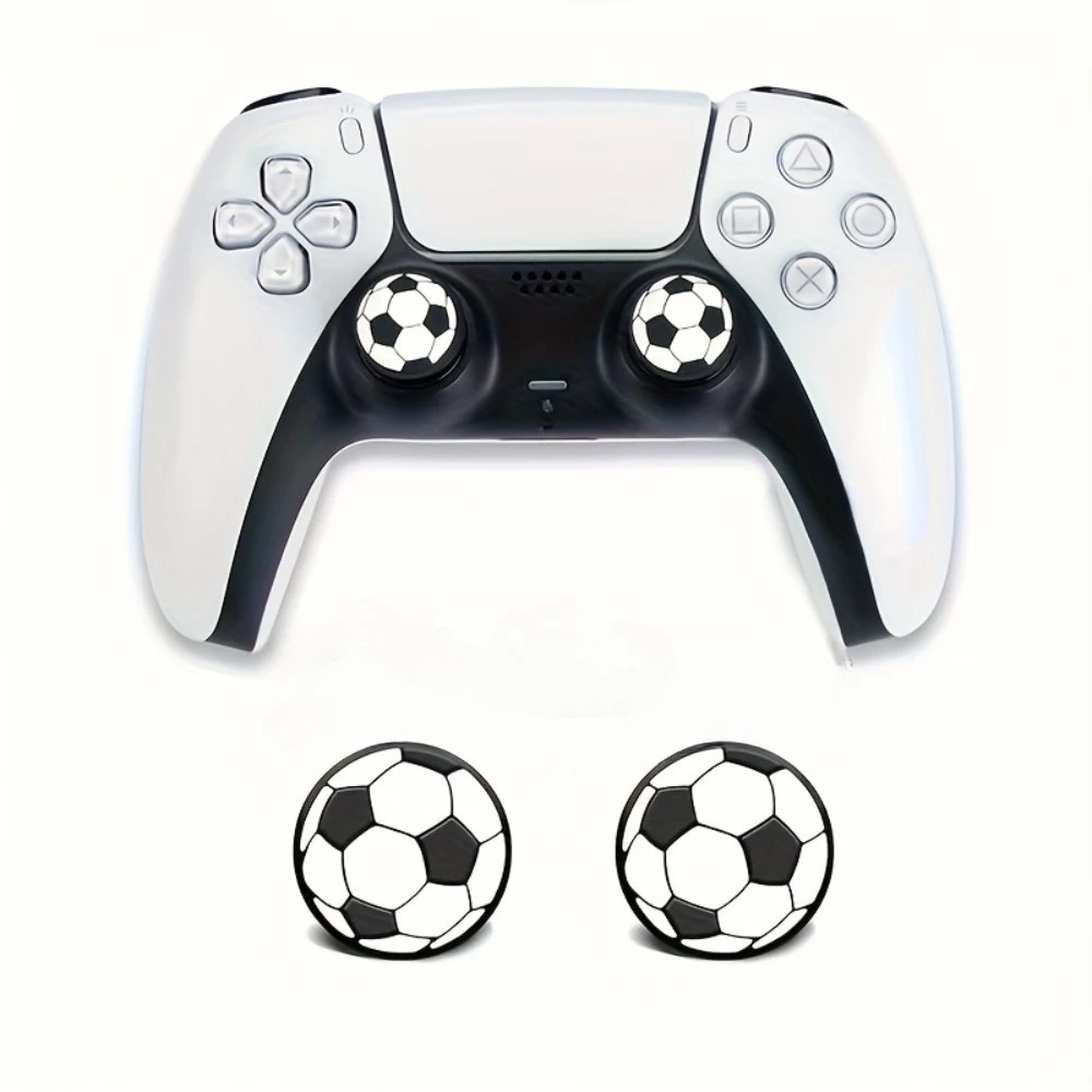 4-6-8 Stück Fußball-Daumengriffe für PS5/PS4/Xbox, Rutschfeste Controller-Analogstick-Abdeckungen Image