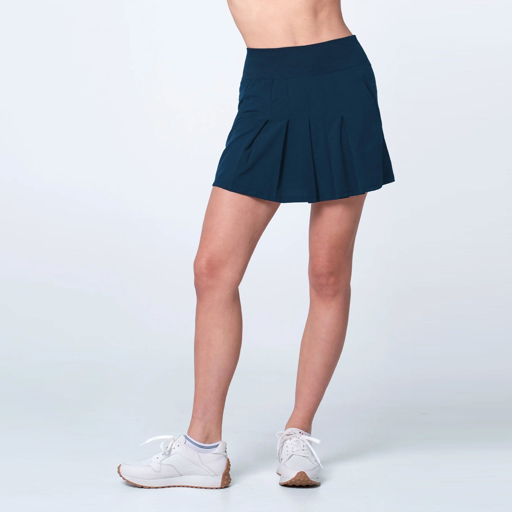 Lucky in Love Tempo Pleat Skort Women's Tennis Apparel Midnight
