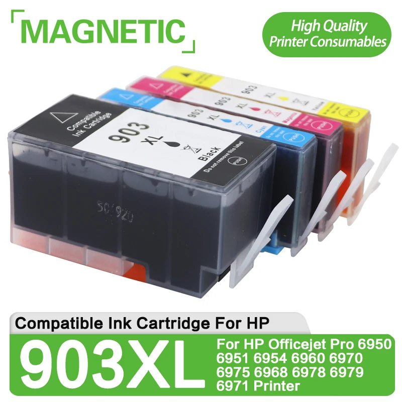 Für HP 903XL 903 XL Tintenpatrone Kompatibel mit HP Officejet Pro 6950 6951 6954 6960 6970 6975 6968 6978 6979 6971 6075 Drucker Image