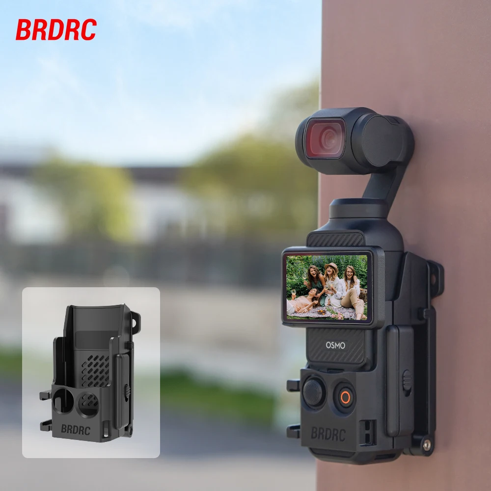 BRDRC Magnetische Clip-Halterung für DJI Osmo Pocket 3/4 Schnellverschluss-Rückclip-Adapter Rahmenhalter Pocket 3 Kamera-Zubehör Image