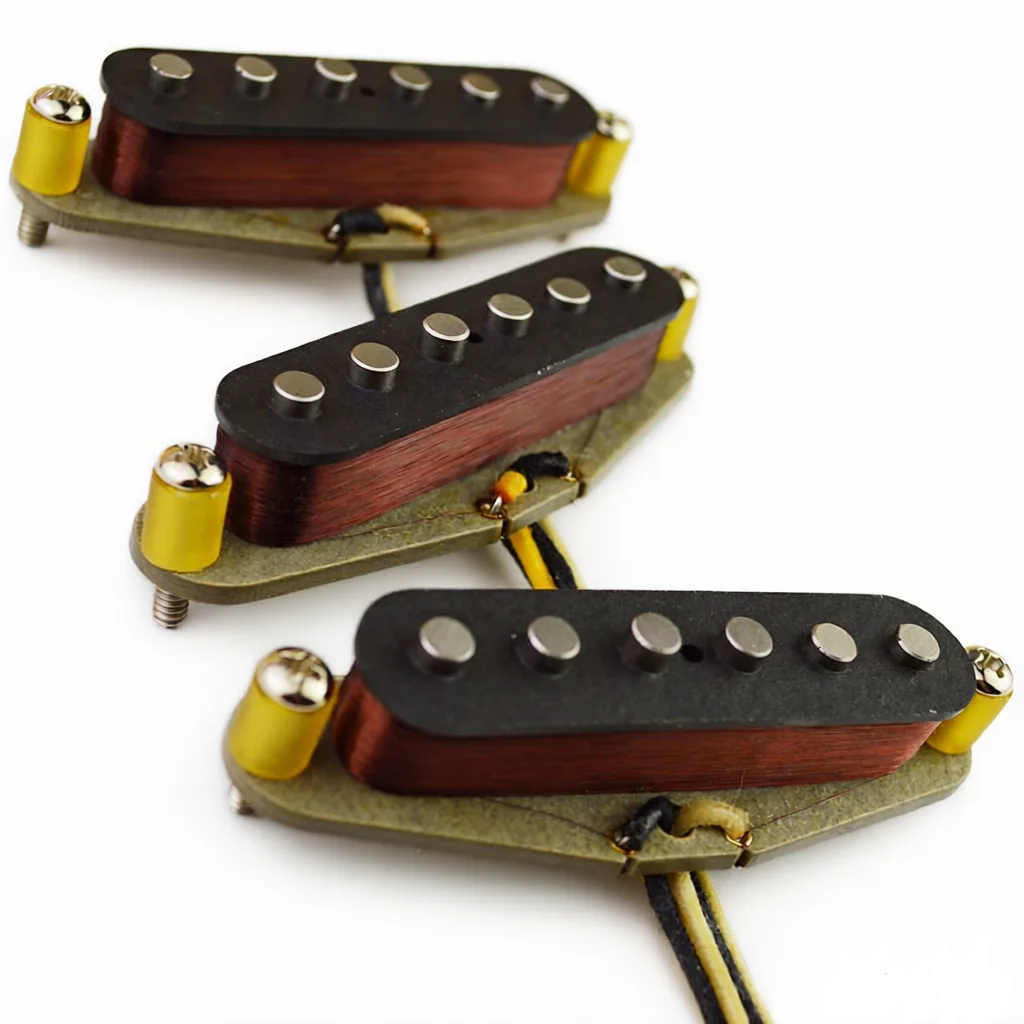 Klassische Blues Texas Special Alnico 5 E-Gitarre SSS ST Single Coil Pickups 60's Blues n Rock Heavy Build Coil Image