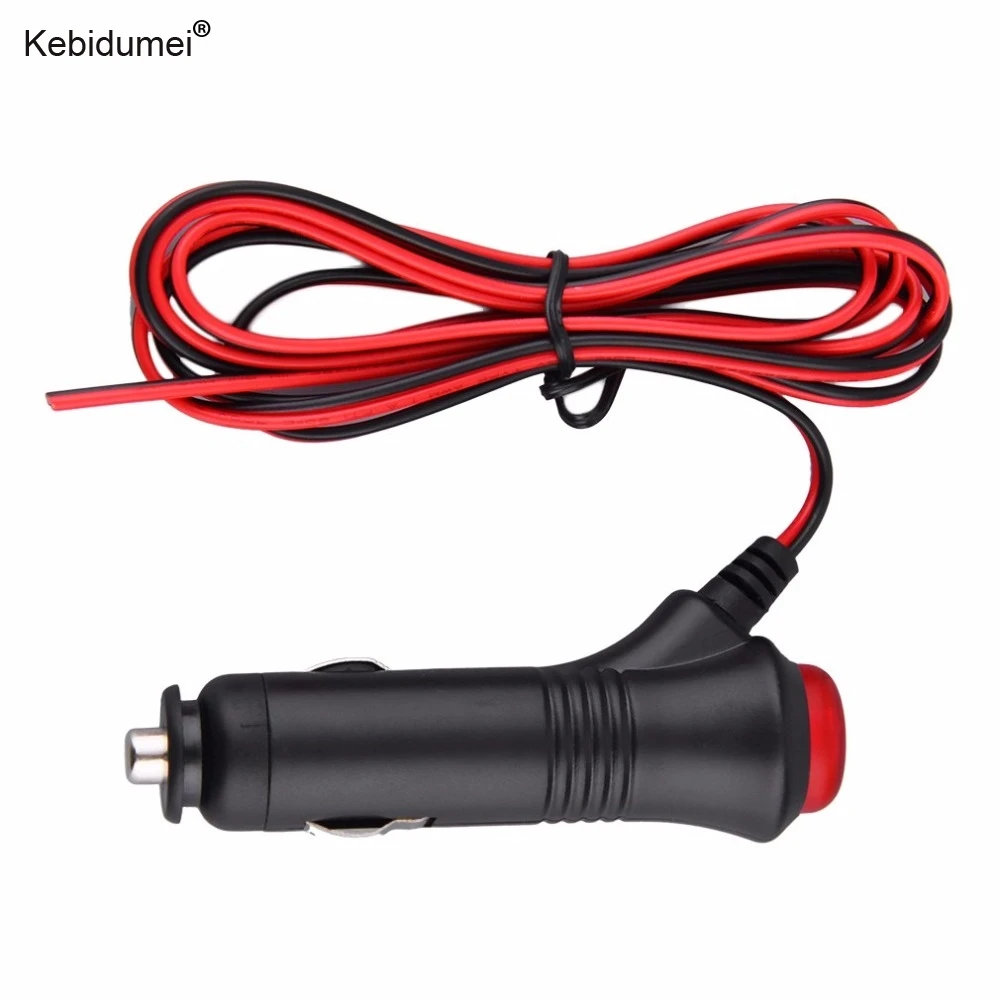 Universeller 1,5m Kabel-Adapter für Auto, Motorrad, LKW mit Zigarettenanzünder-Stecker, 12V DIY-Zubehör mit EIN/AUS-Schalter Image