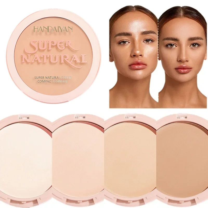 8-farbiges, mattes, gepresstes Gesichtspuder, 24-Stunden-Ölkontrolle, natürliches Fixierpuder, Foundation, vollständige Abdeckung, wasserfestes, dauerhaftes Make-up Image