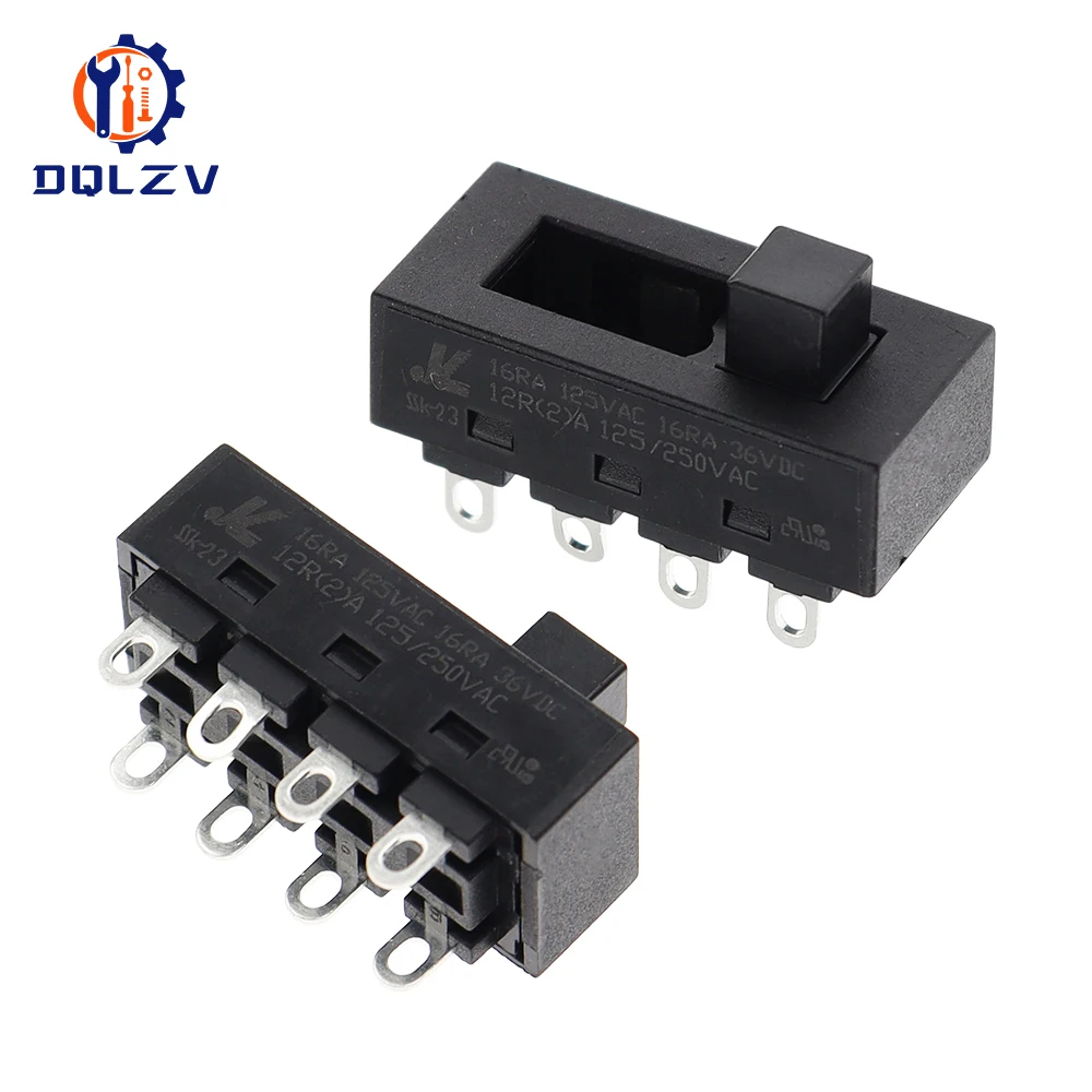 12 A 250 V 3 Positionen 8 Pin Kippschiebeschalter LQ-103H Haartrocknerschalter Image