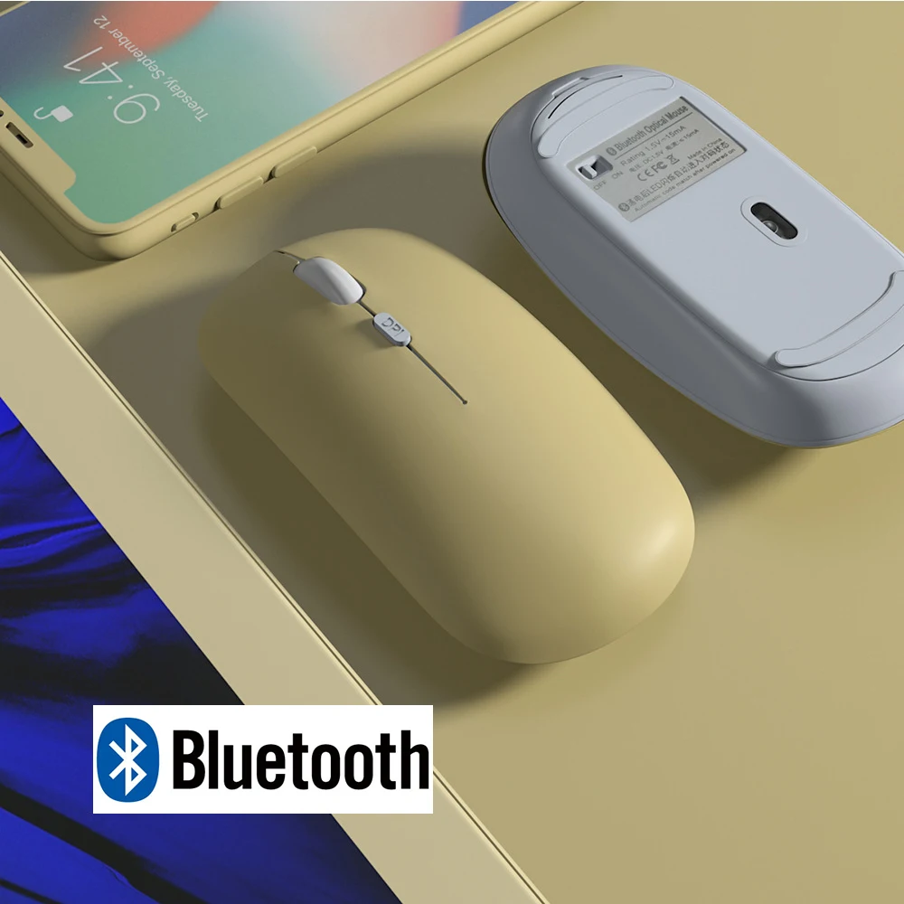 Bluetooth Maus Für iPad Samsung MatePad Lenovo MiPad Android Windows Tablet Batterie Drahtlose Maus Für Laptop Notebook Computer Image