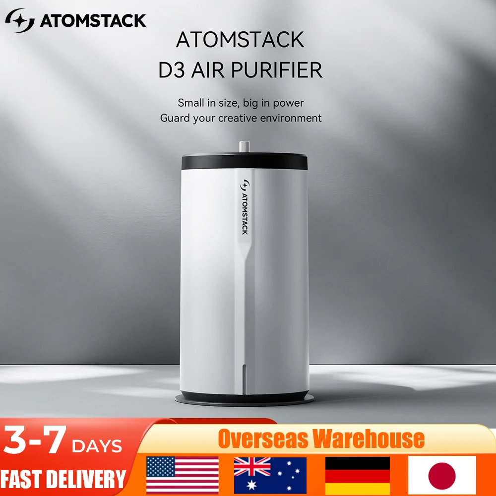 ATOMSTACK D3 Lasergravierer Luftreiniger Rauchgeruch Rauchabsauger HEPA-Kohlefilter für Laserschneider Staubgeruchsentfernung Image