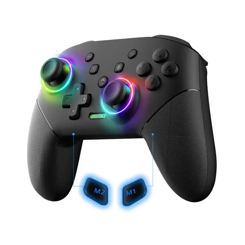 DATA FROG Kabelloser Pro-Controller Gamepad mit programmierbarer Funktion für Switch / für Switch OLED / für Switch Lite / PC Image