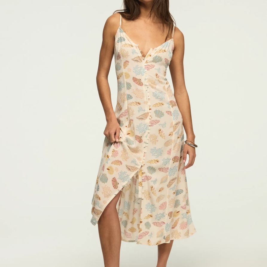 Lucky Brand Conversational Simone Slip in Shell Conversation Print, Size M