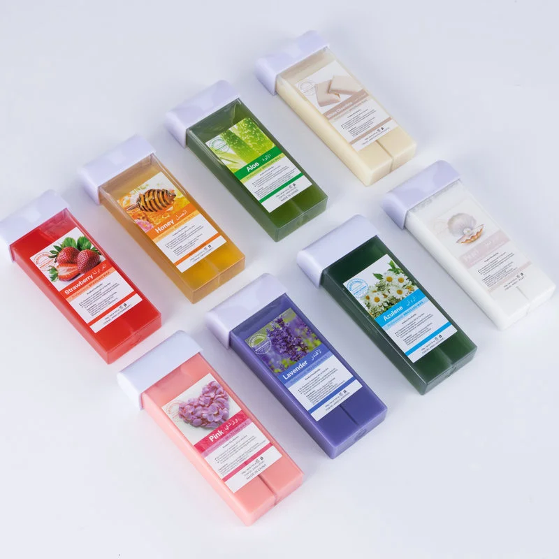 2026 Roll-On-Wachs-Set zur Haarentfernung für alle Hauttypen, Wachserhitzer, Heißwachspatrone, Honig-Haarentfernungswachs-Roller-Set, Unisex Image