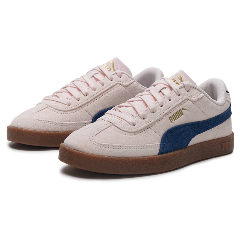 Puma Club II Era Wildleder Damen-Sneaker, modische Retro-Trainingsschuhe, bequeme, leichte Freizeitschuhe mit niedrigem Schaft 400717-17