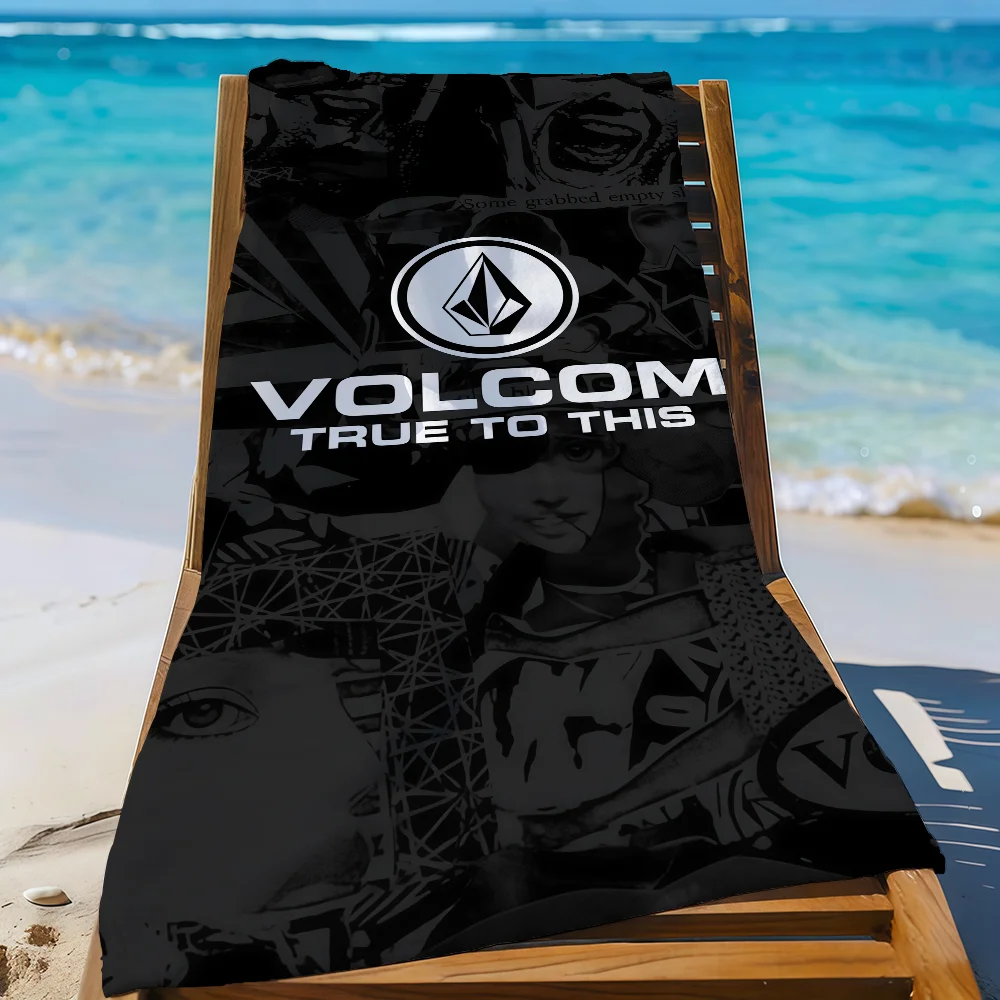 Marke V-Volcom Handtuch, Strandtuch, leicht, hautfreundlich, für Pool, Strand, Camping, Kreuzfahrt, Sommer Image