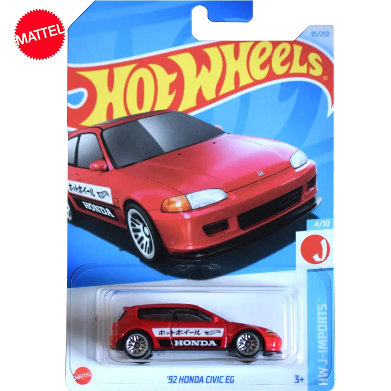 Original Mattel Hot Wheels C4982 Auto 1/64 Metall Druckguss '92 Honda Civic zB Fahrzeug Modell Spielzeug für Jungen Sammlung Geburtstags geschenk