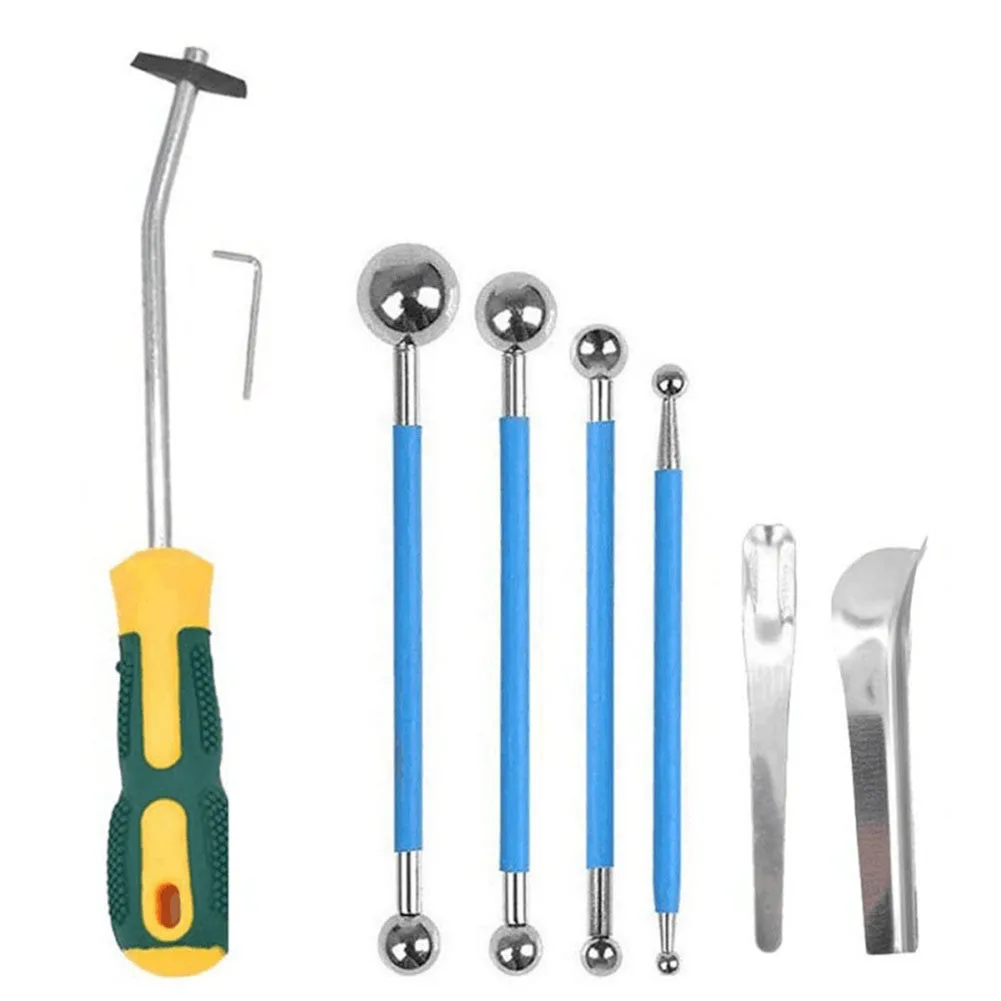 Kit de calfeutrage 8 pièces, outil de déjointage, outil de réparation des joints de carrelage, outil de déjointage pour les joints muraux, outil de nettoyage du ciment