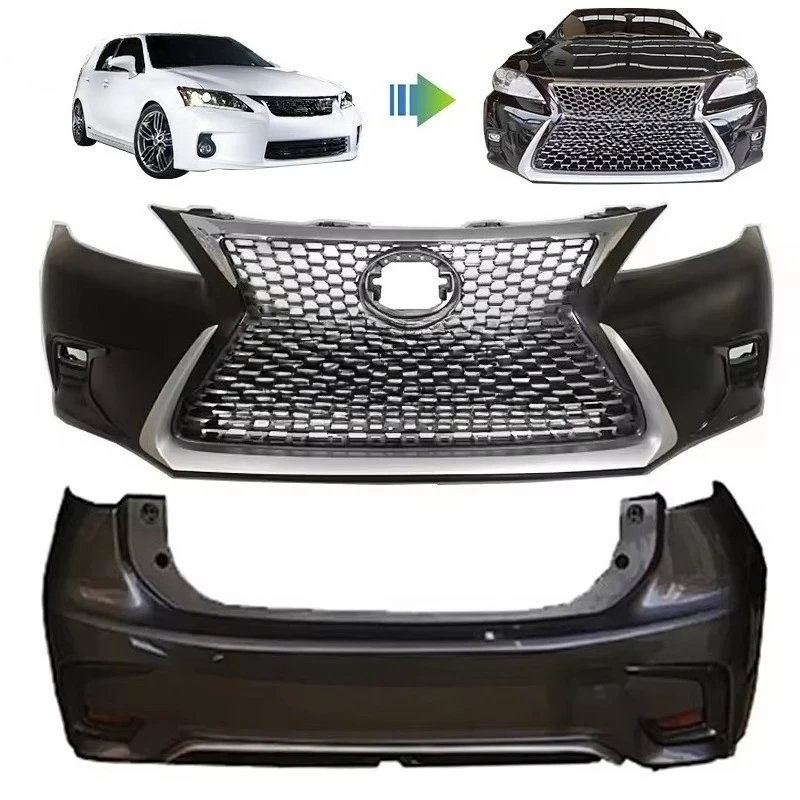 XDS Bestseller CT200h 2012–2020, neuer vorderer Stoßstangengrill, modifiziertes vorderes Stoßstangen-Heckstoßstangen-Bodykit Image