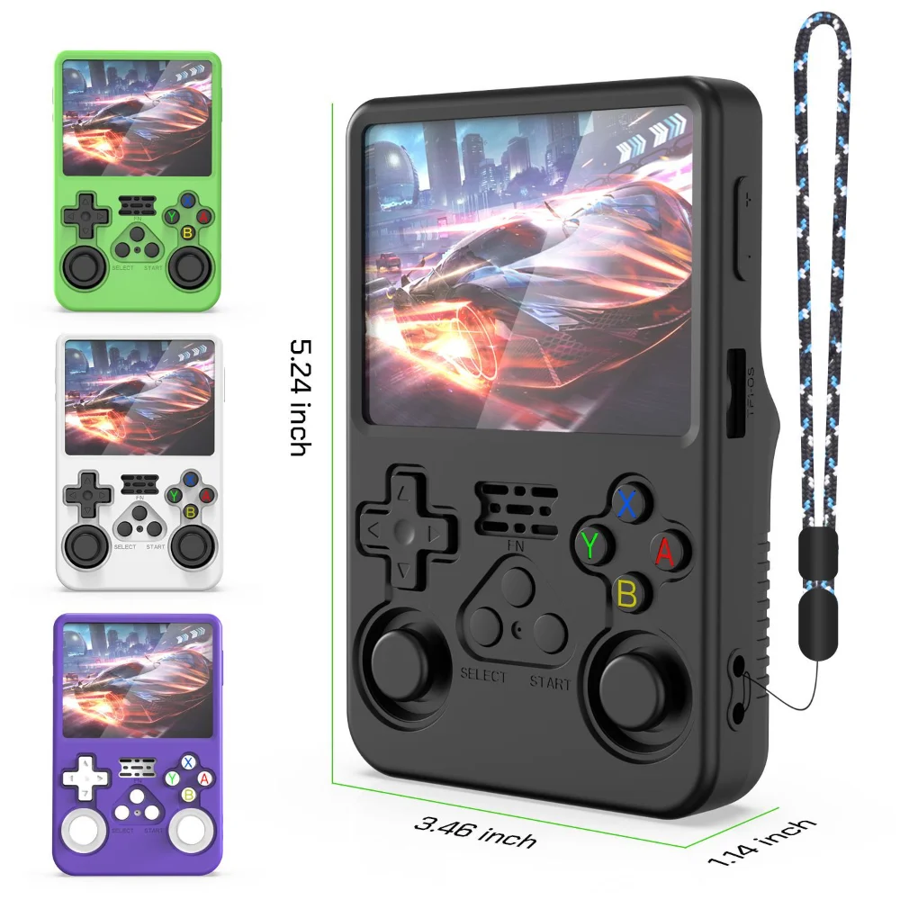 Für R36s Schutzhülle Transparente Handheld-Spielkonsolen-Schutzhülle Integrierte TPU-Softschale für R36s Gehäuse Image