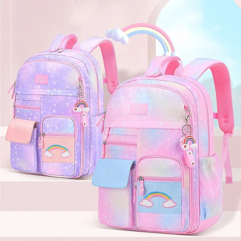 Mignon filles sacs d'école enfants école primaire sac à dos cartable enfants cartable princesse cartable Mochila Infantil 2 Szies