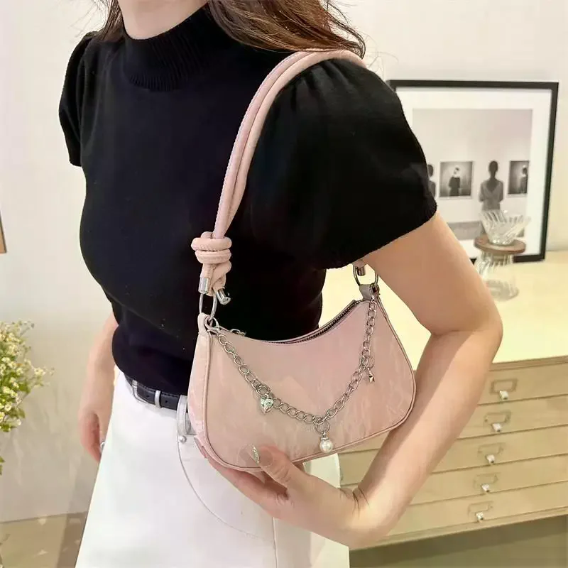 Niche sous les bras sac femmes mode à la mode chaîne épaule sac à bandoulière polyvalent sac de transport sacs de messager fille cadeau d'anniversaire