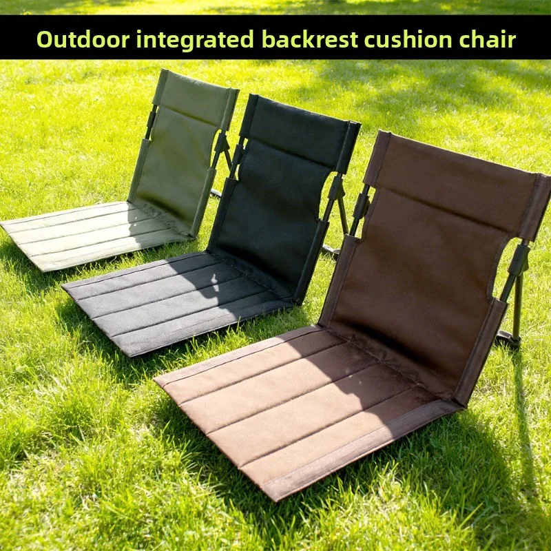 Klappbarer Liegestuhl für Angeln, Outdoor-Klappstuhl für Strand und Garten, Tragbarer Klappstuhl, Bodenmatte, Gartenstuhl