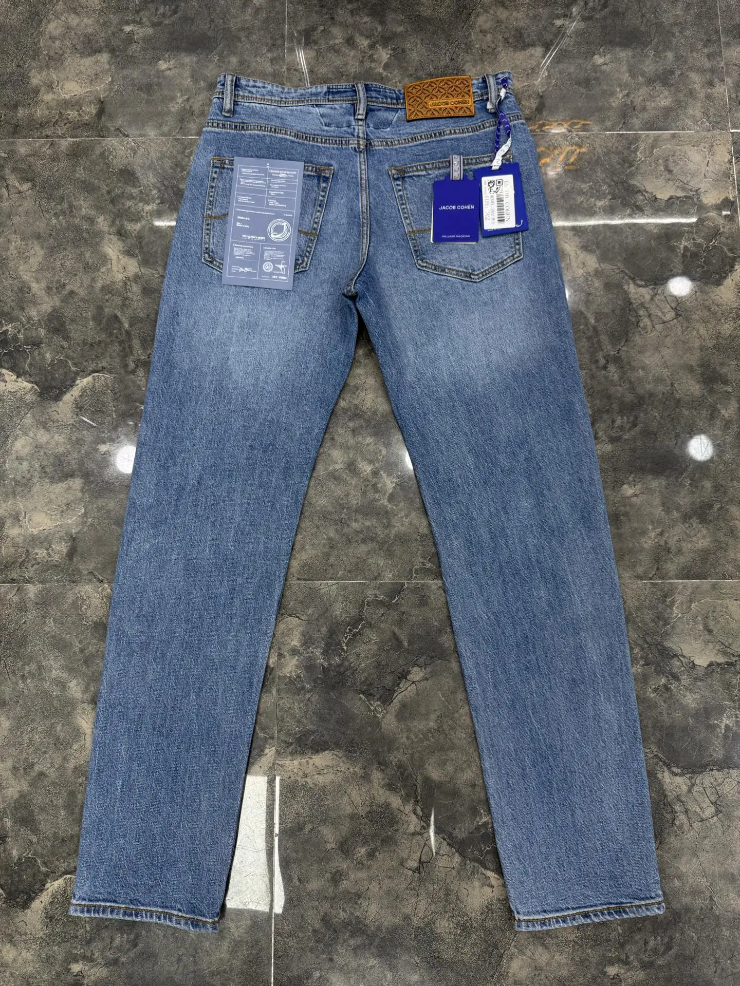 OECHSLI Jeans Dünne Baumwolle Männer 2026 Frühling Sommer neue business stickerei bequeme gerade Große größe 29-40 lange Hosen