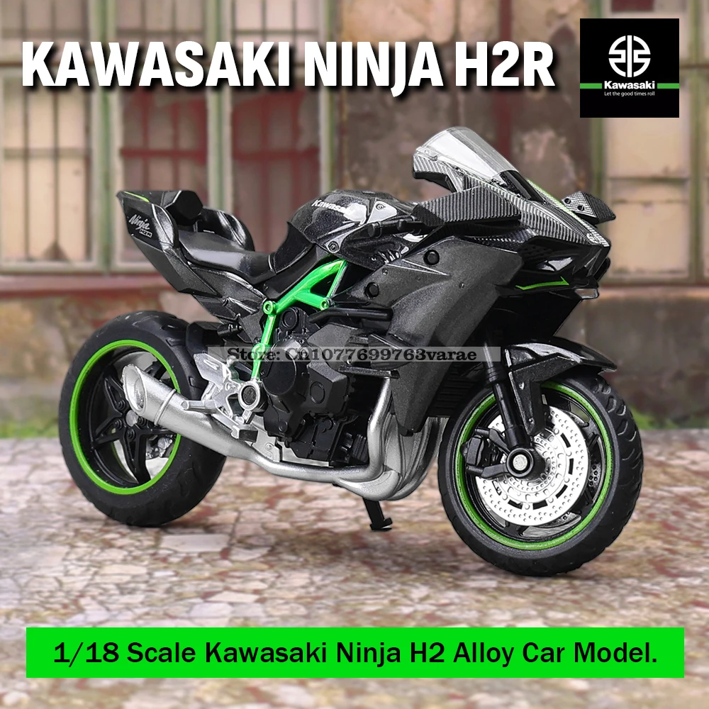 MSZ 1:18 Kawasaki Ninja H2R Suzuki Yamaha Legierungsdruckgussauto-Motorradmodell, Spielzeug-Geschenk, statisches Motorradmodell aus Druckguss