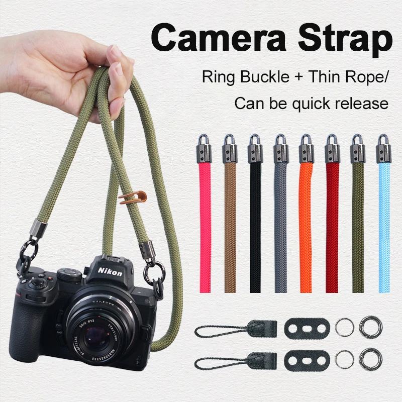 Kamera Schultergurt Lanyard Universal für Nikon Panasonic Canon Leica Sony Pentax Fujifilm Umhängeband A7M4 A7C Fuji XT20 XS10 Image