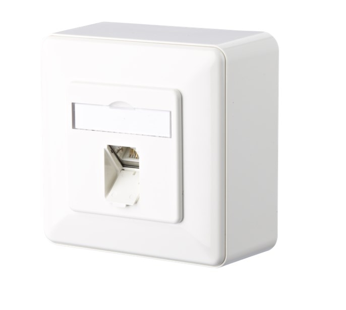 METZ CONNECT E-DAT C6A 1 Port AP reinweiß Image