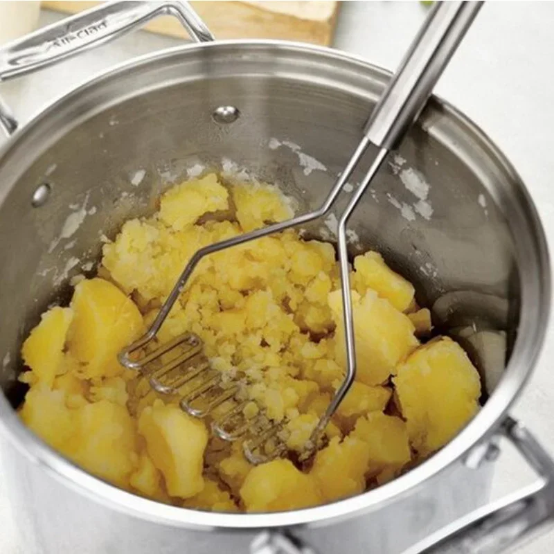 Gadget de cuisine en acier inoxydable, presse-purée de pommes de terre, outil de cuisine, purée de pommes de terre, pression ondulée, accessoires de cuisine 1 pièces