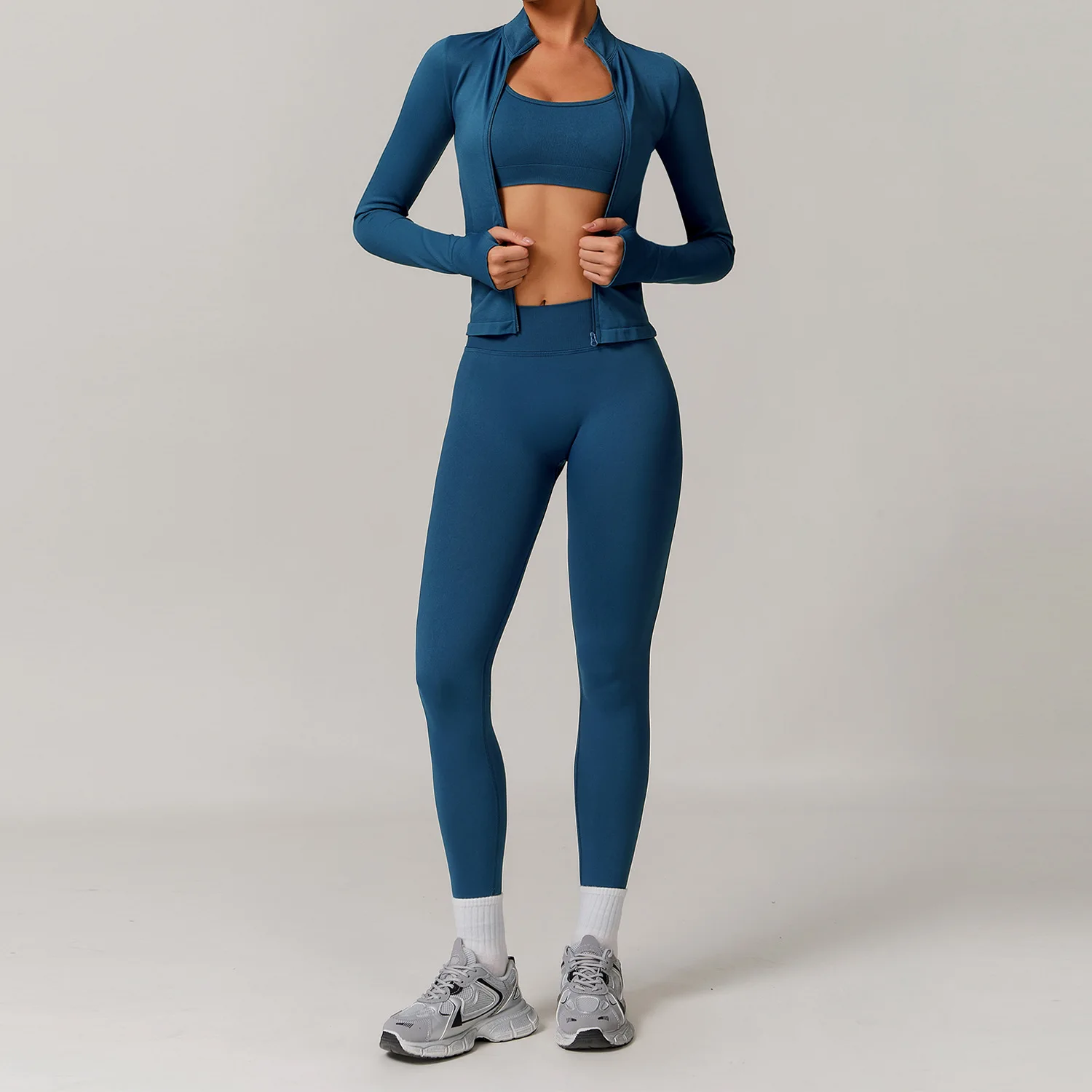 Vêtements de sport ensemble de Yoga sans couture 2/3 pièces vêtements de sport vêtements de sport costumes de Yoga pour femmes ensemble de Fitness survêtements soutien-gorge de sport Leggings de gymnastique