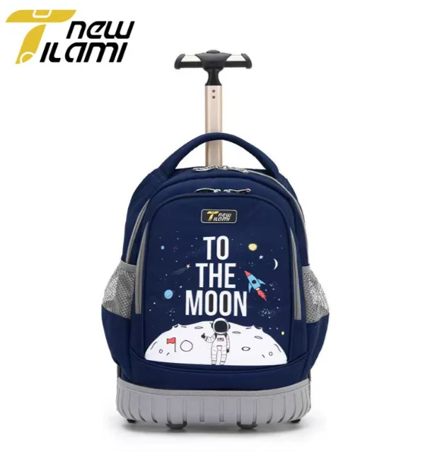 16 pouces école sac à dos roulant 6 roues chariot de voyage sac à dos pour garçons enfants école sac à dos à roulettes pour les filles