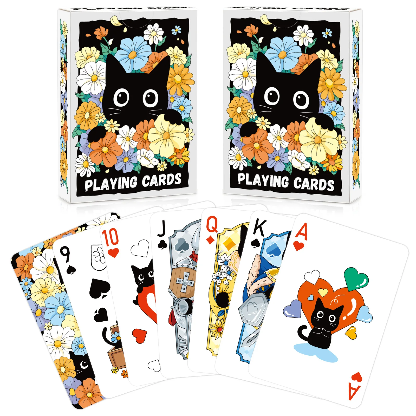 Cartes à jouer Black Cat | 1 jeu/2 jeux/4 jeux de cartes à jouer de haute qualité pour jeux d