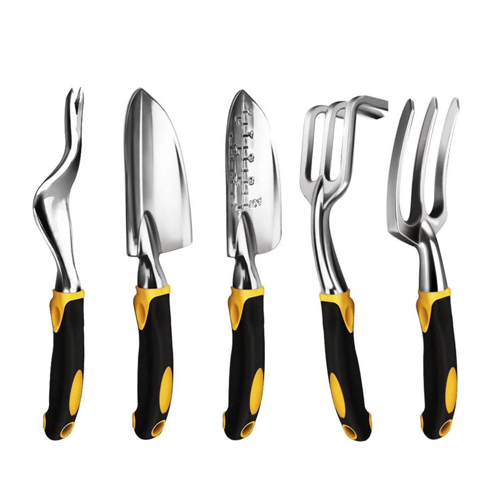 Outil de jardin truelle à main, râteau, cultivateur, outils de désherbage avec poignée ergonomique, outil de bonsaï de jardinage pour greffe de pelouse de jardin