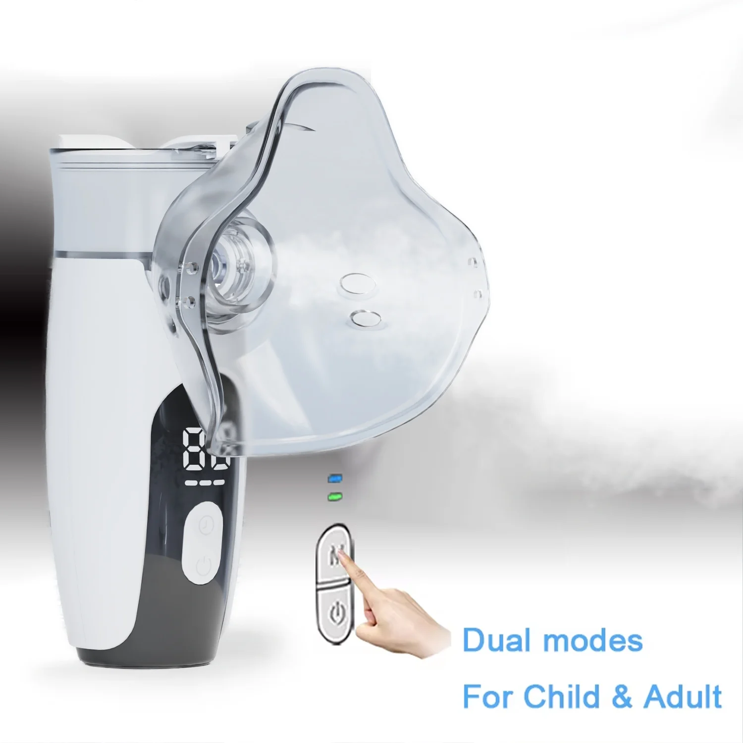 Équipement médical, nébuliseur inhalateur rechargeable, machine à vapeur pour enfants et bébés, humidificateur ultrasonique, Inalador Nebulizador
