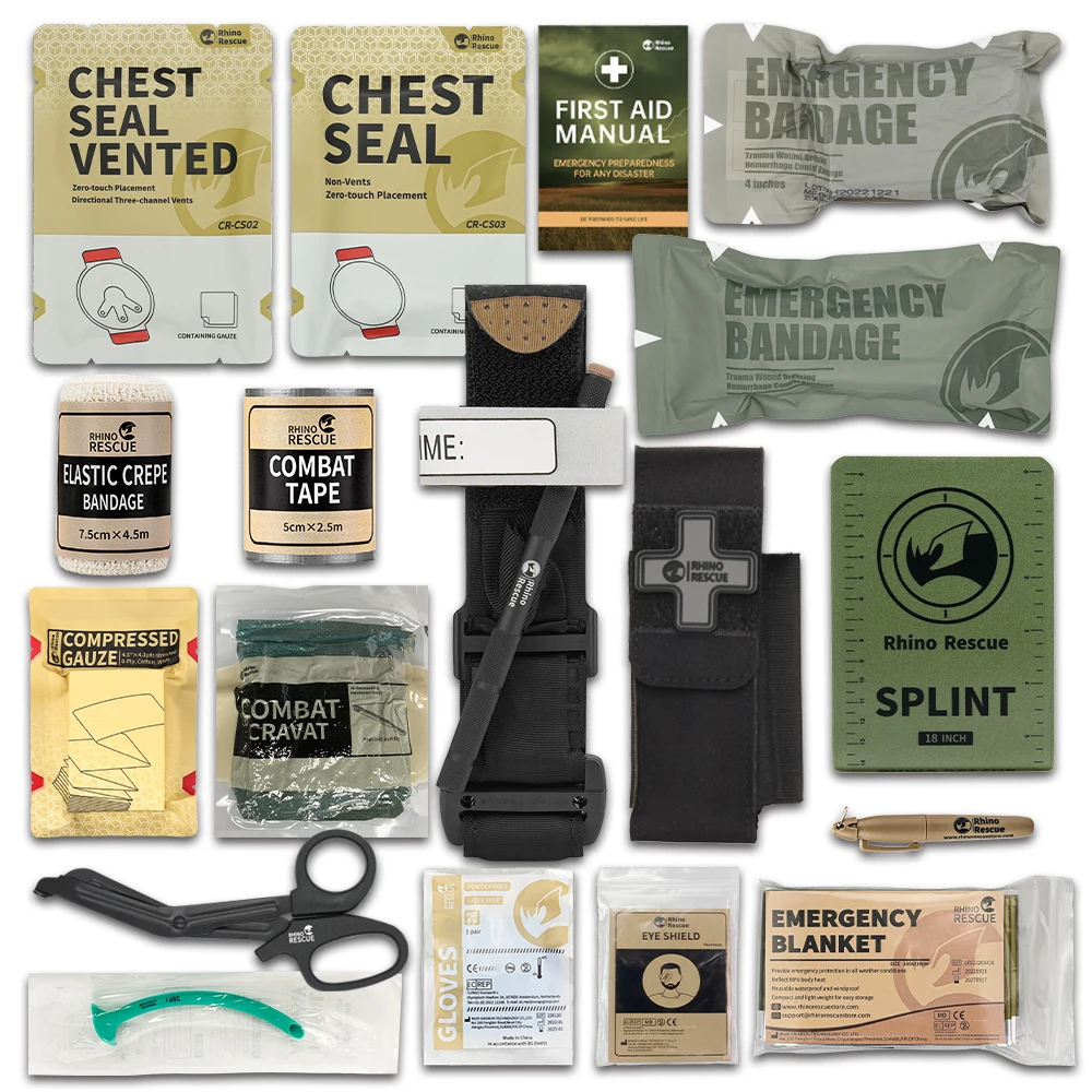 Kit de traumatologie de sauvetage Rhino, kit médical d