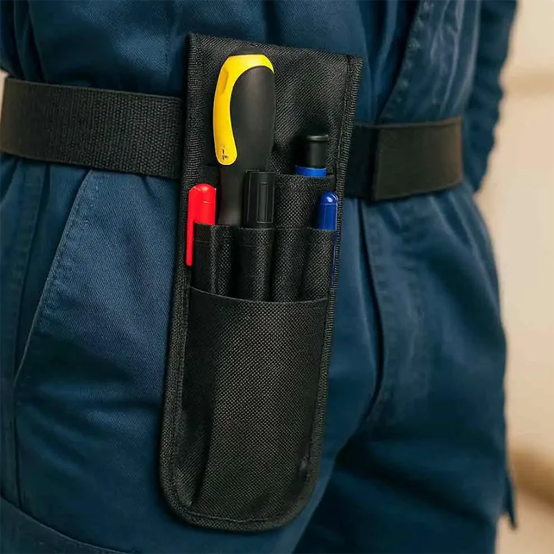 Petite pochette à outils, pochettes pour ceinture à outils, pochette à outils pour électricien, mini pochette d'organisation à fixer sur ceinture à outils, 5 poches