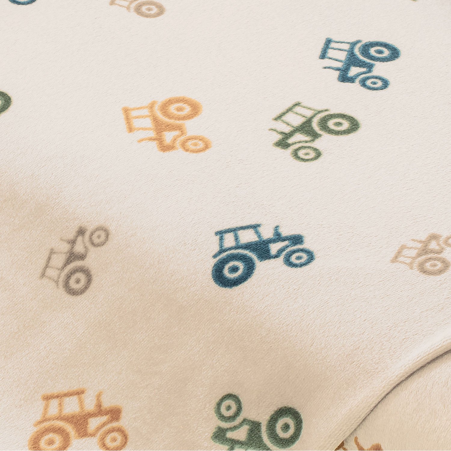 Stretch-Fleece Traktor, braun-color