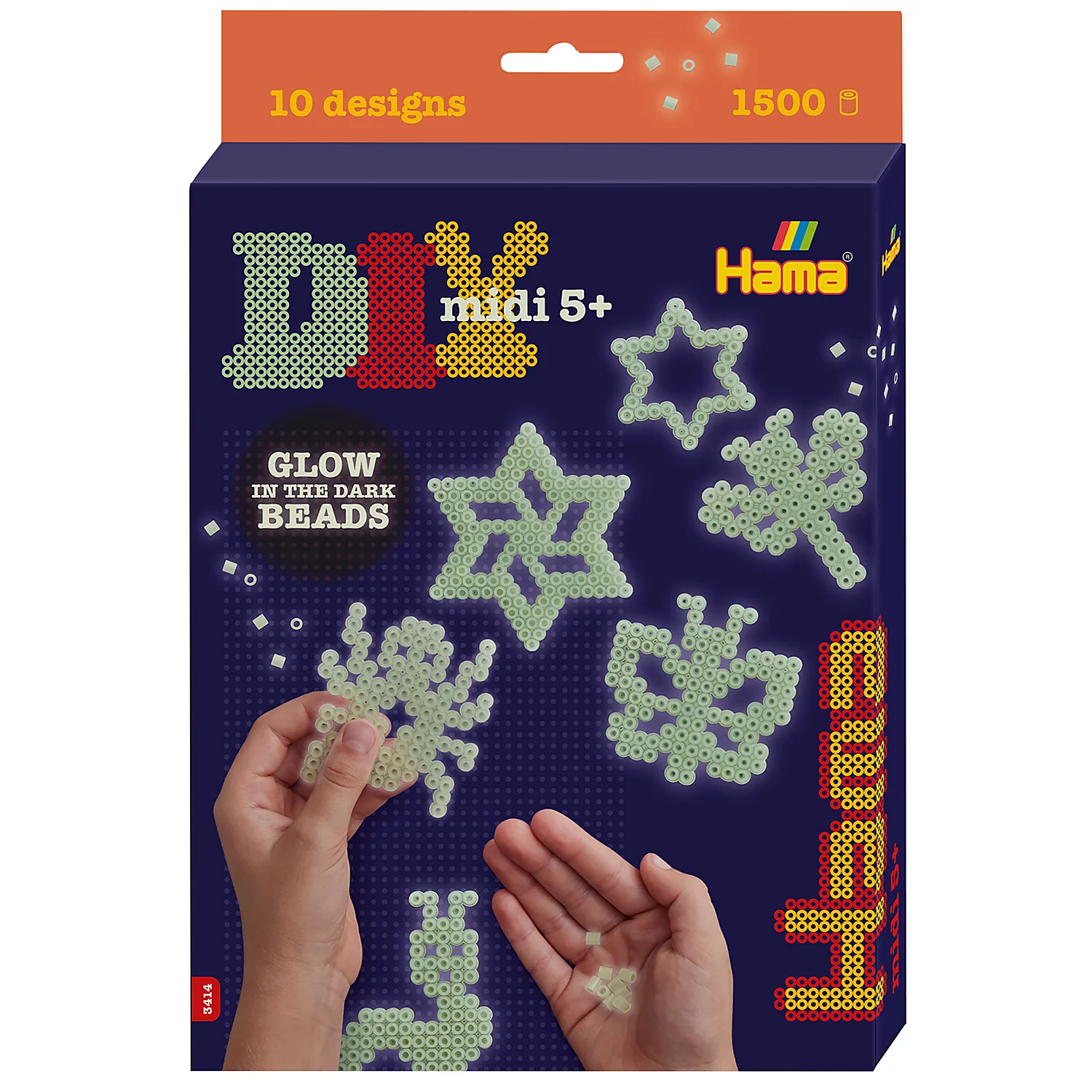 Hama Kit de perles à repasser "phosphorescentes"