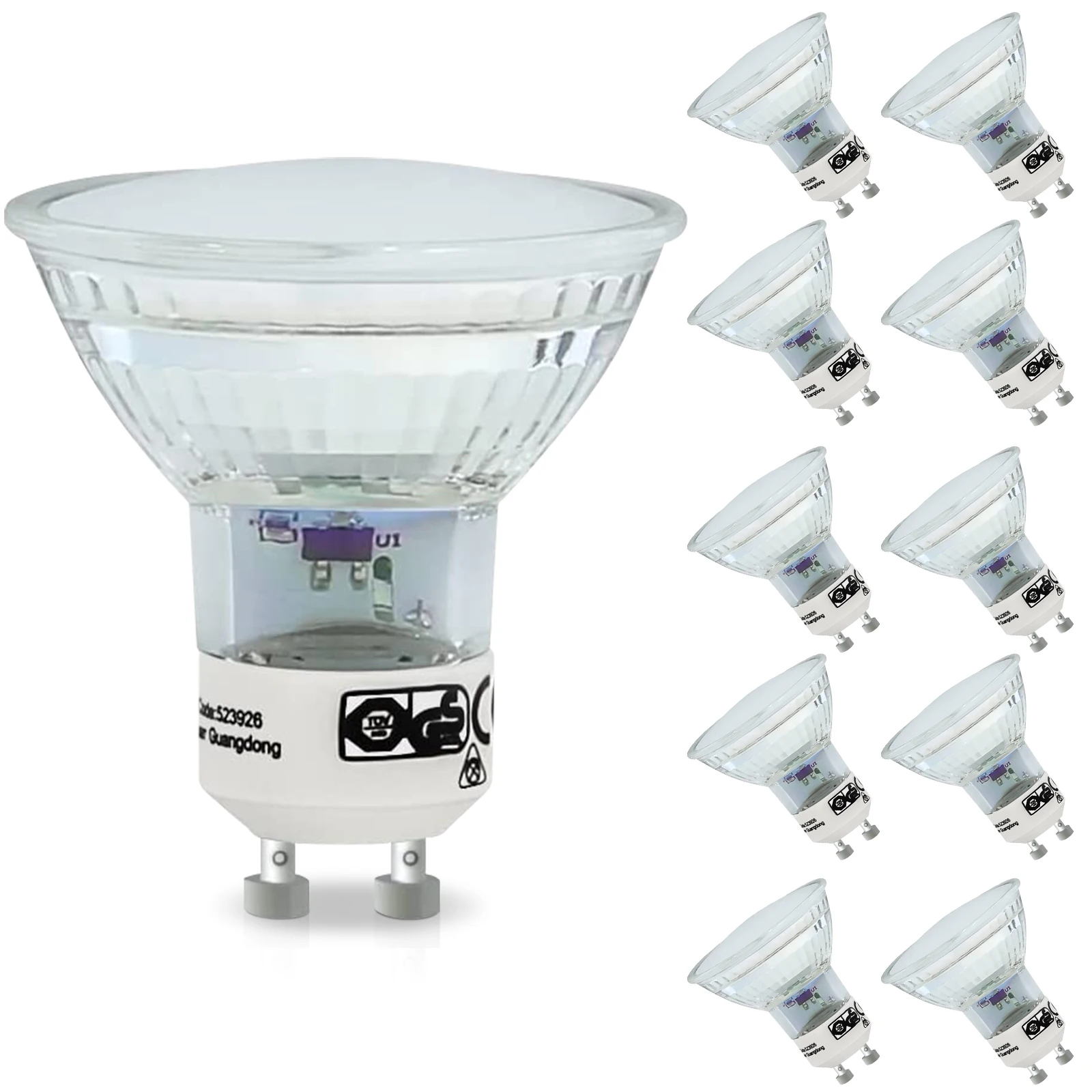 10er Set GU10 LED Leuchtmittel 4W 320lm 3000K Warmweiß PAR16 120° Strahlwinkel Matt Blendfrei Flimmerfrei 230V Nicht Dimmbar Decken Wandspot Küche